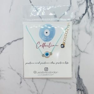 PURITY EVIL EYE NYLON NECKLACE